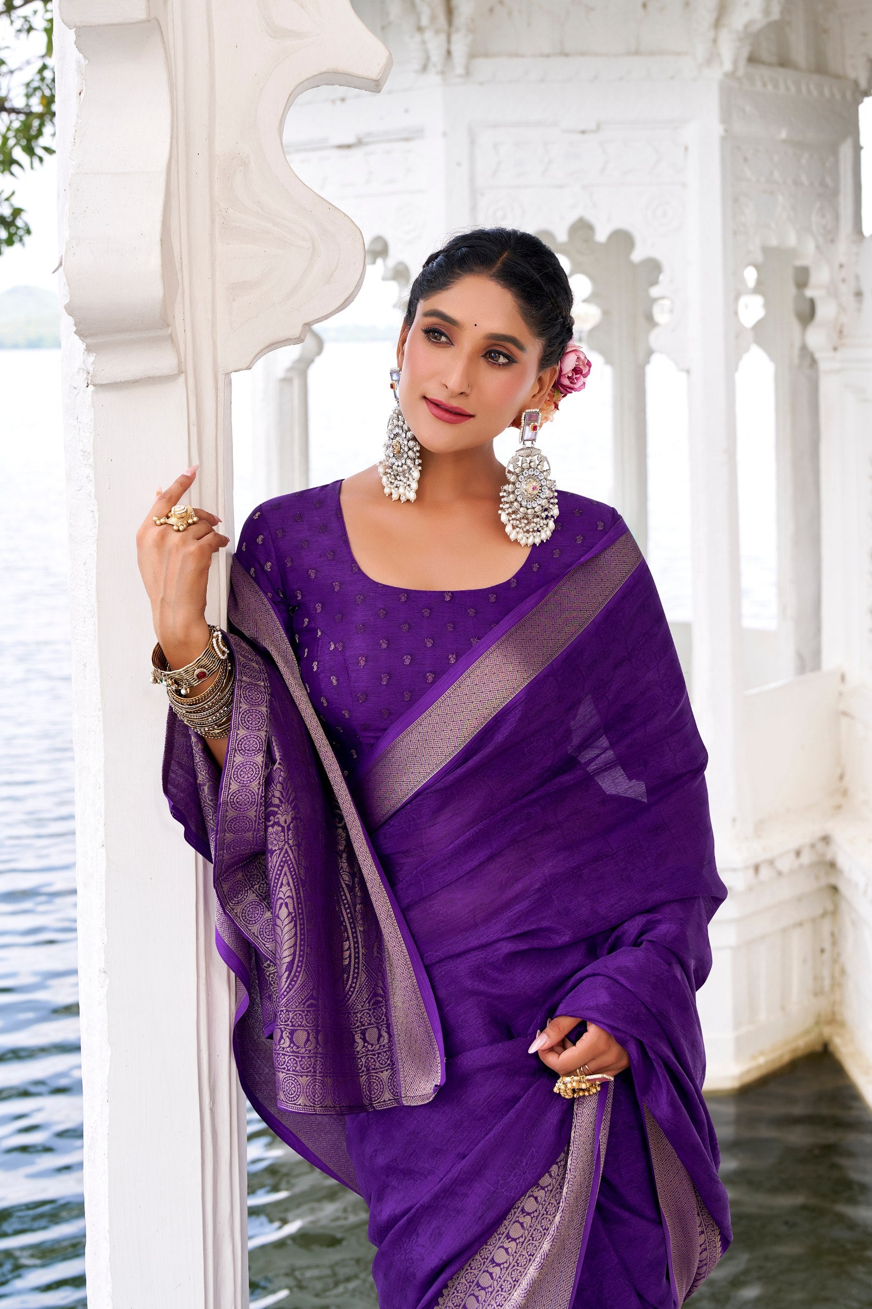 Chinnon  premium silk saree