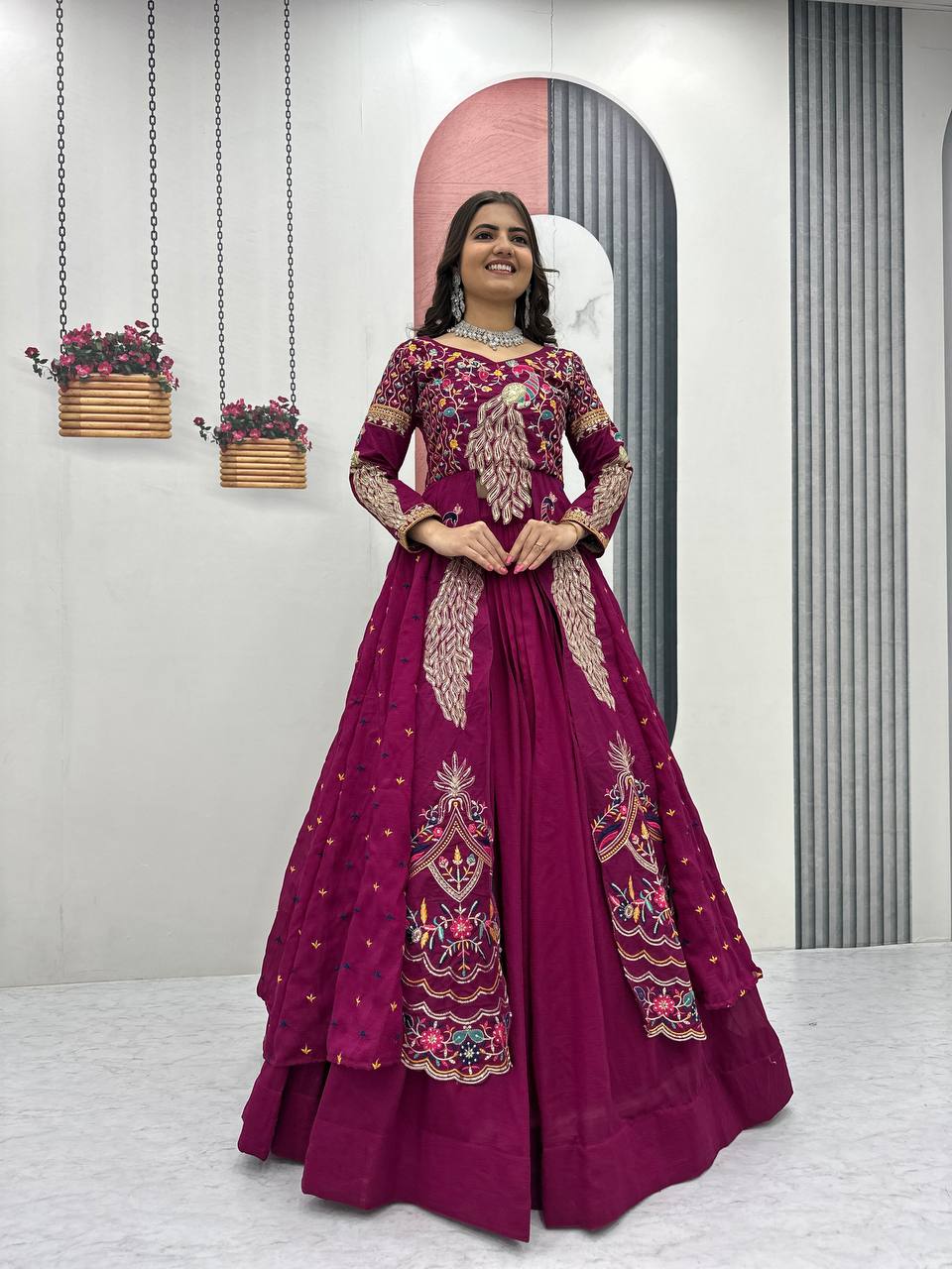 New lahenga choli with shrug